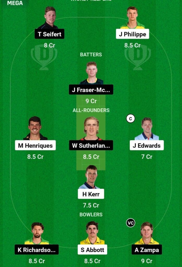 SIX Vs REN Dream11 Prediction Team