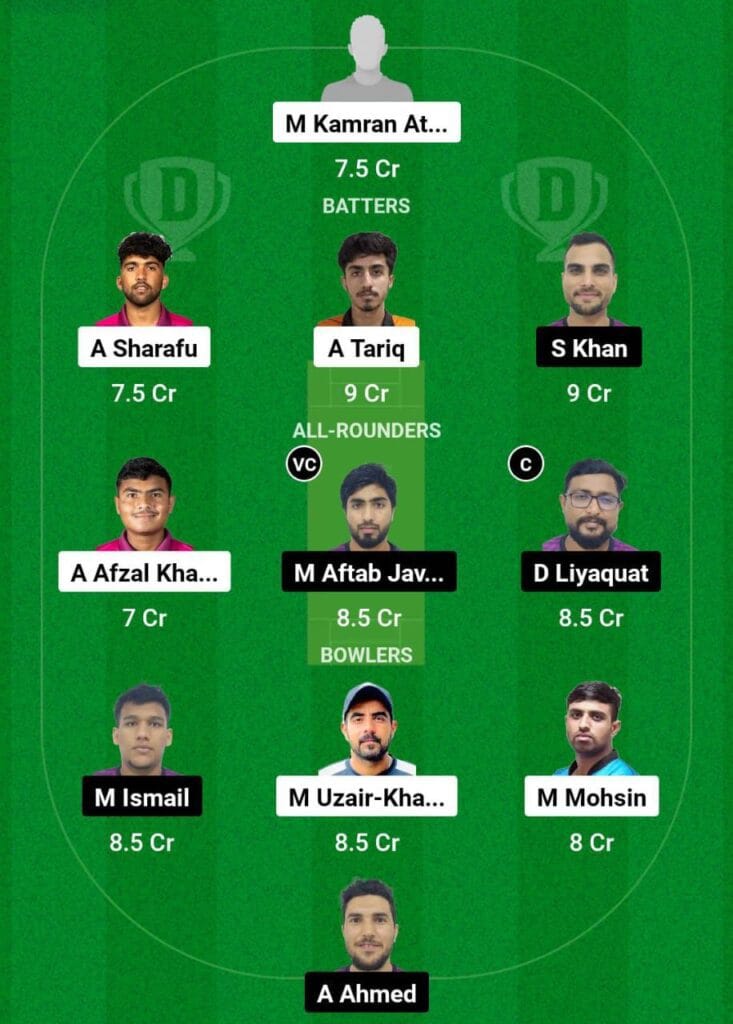 EMB VS AJM Dream11 prediction team 2 