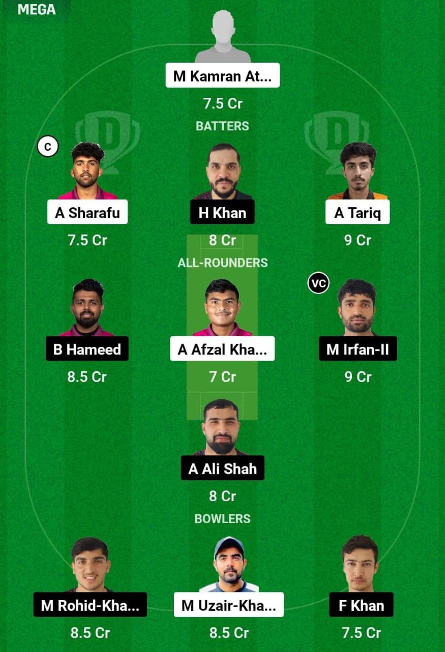 EMB Vs SHA Dream11 Prediction Team