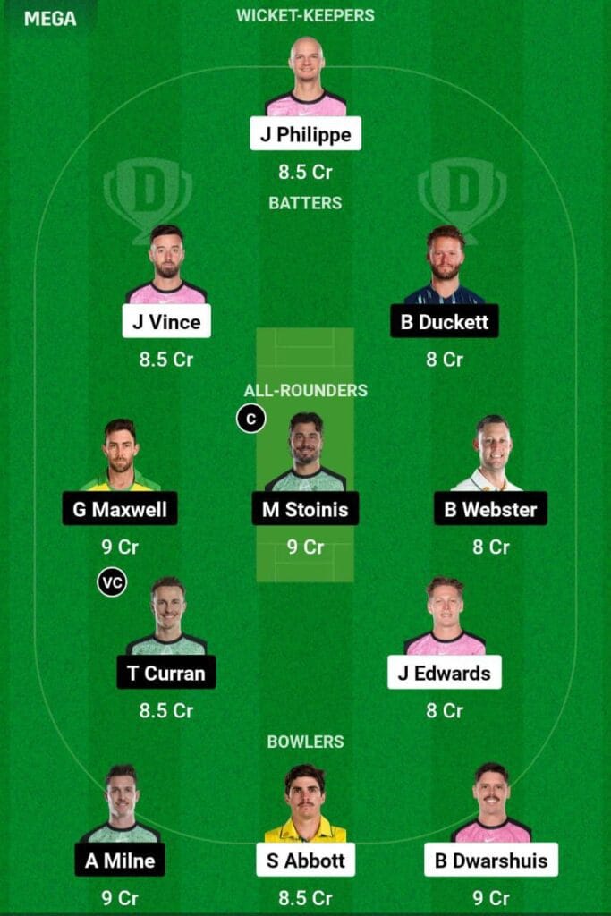 SIX VS STA Dream11 Prediction Team 2