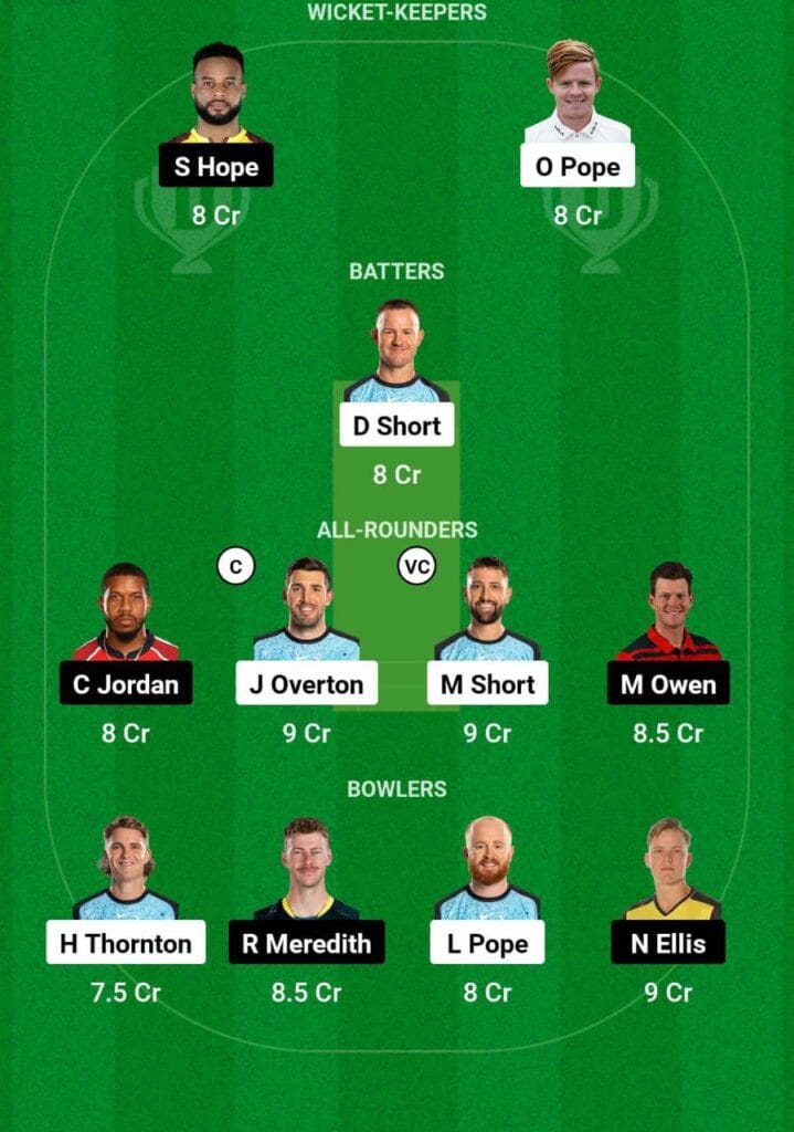 STR VS HUR Dream11 Prediction Team