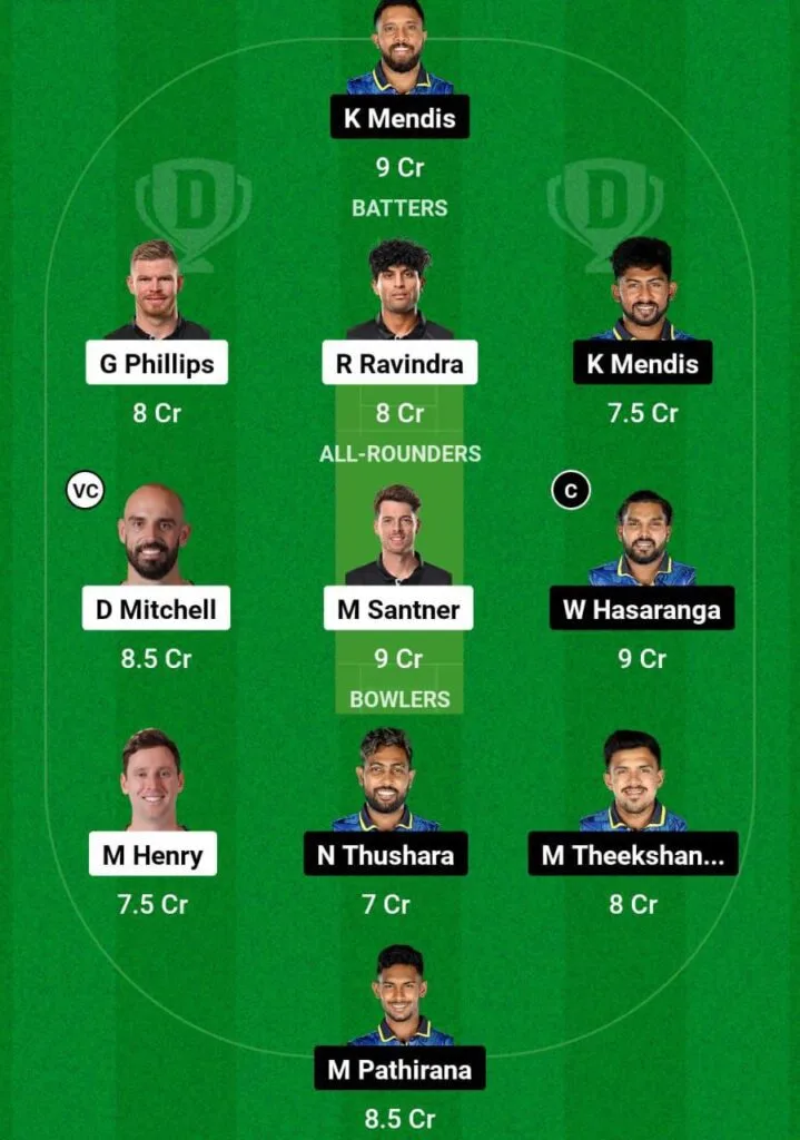 NZ Vs SL Dream11 Prediction Team 2