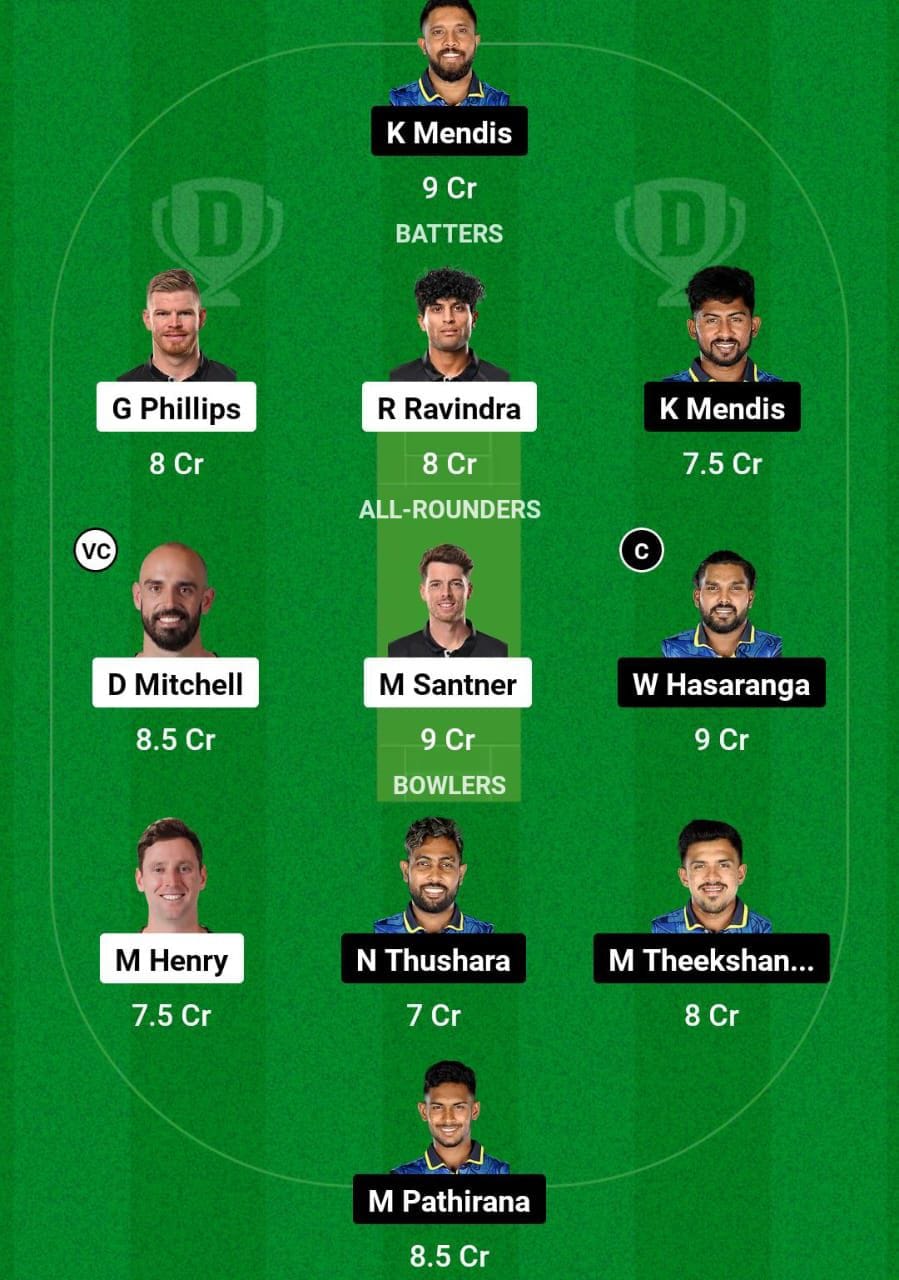 NZ Vs SL Dream11 Prediction Team 2