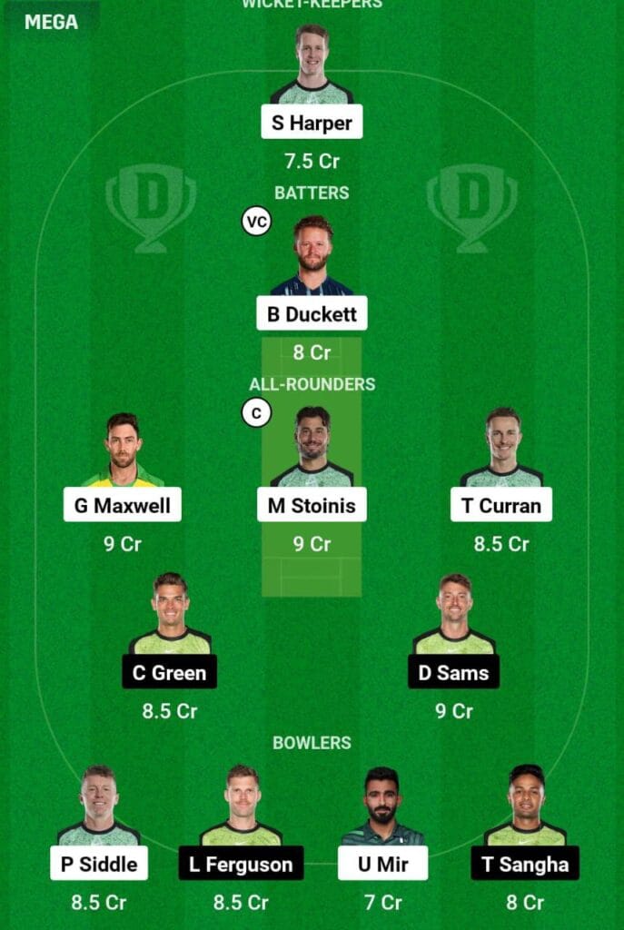 STA VS THU Dream11 Prediction Team