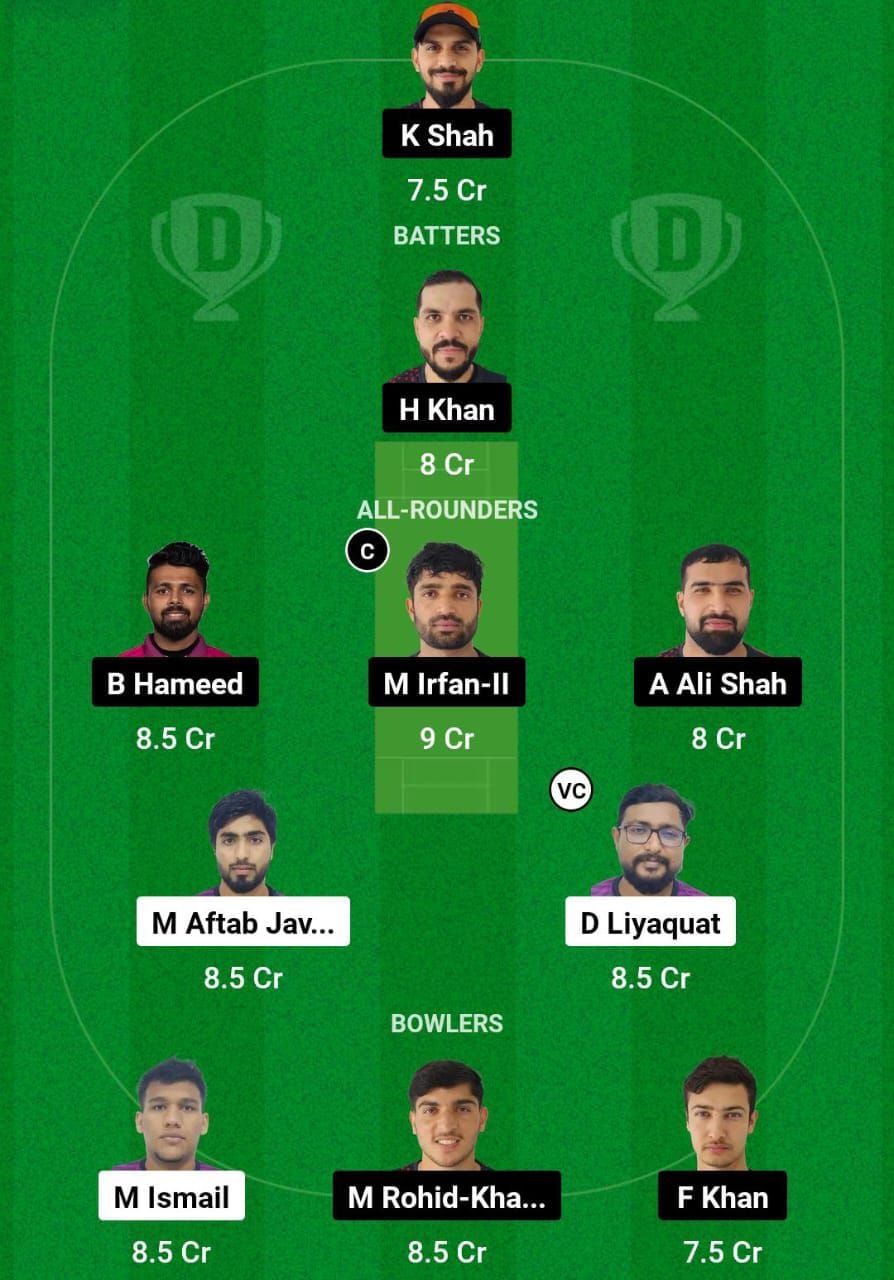 AJM VS SHA Dream11 Prediction Team 2 