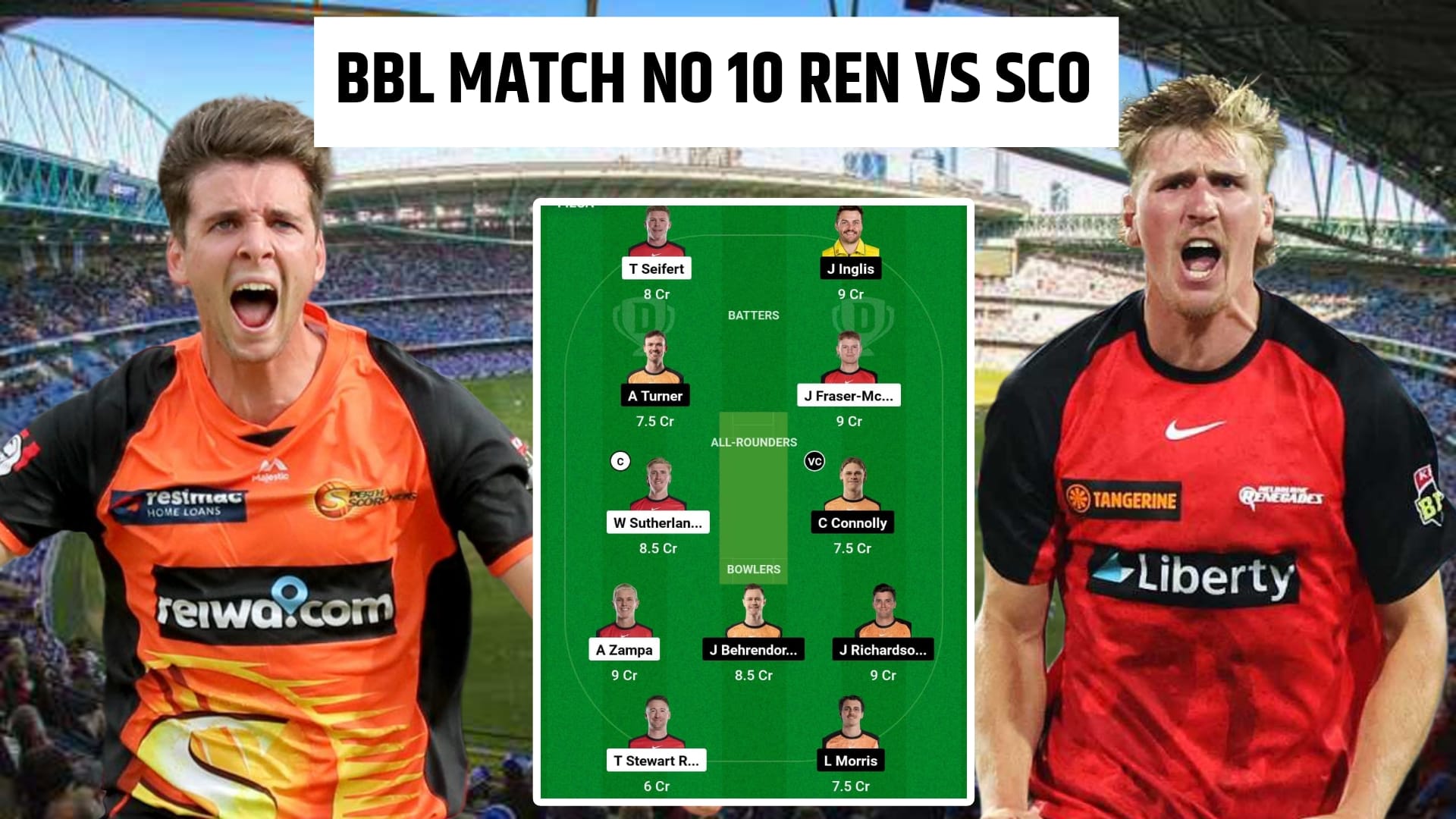 REN Vs SCO Dream11 Prediction Hindi