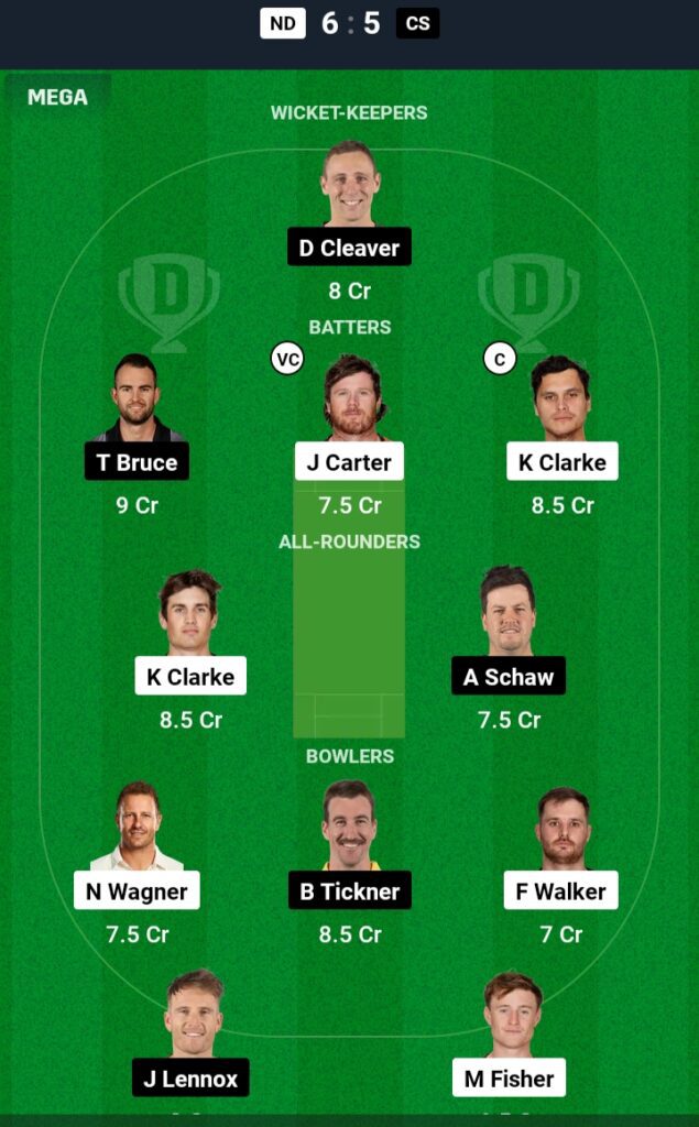 ND VS CS Dream11 Prediction Team 2 