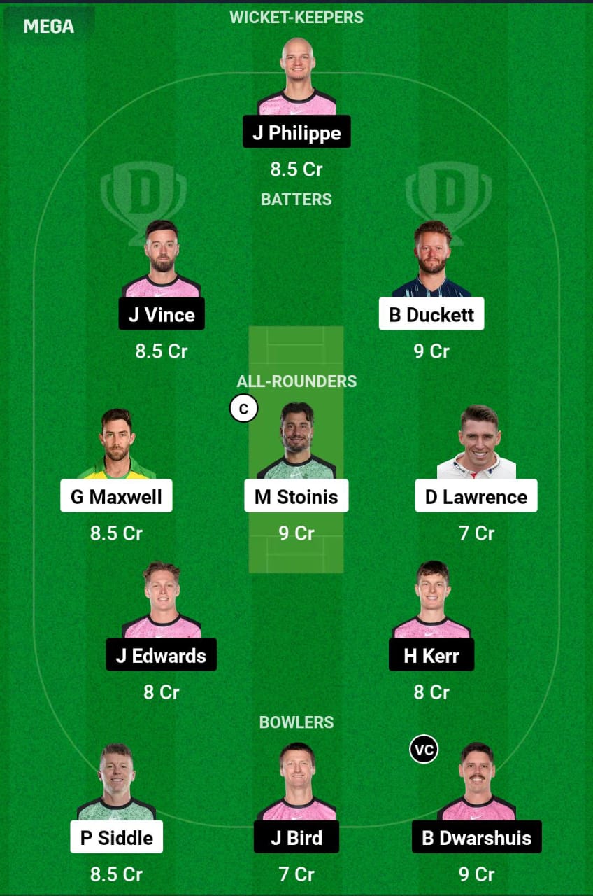 STA VS SIX Dream11 Prediction Team 2