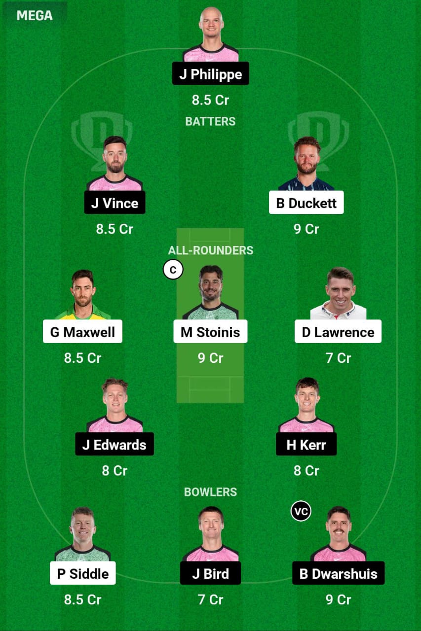 STA VS SIX Dream11 Prediction Team