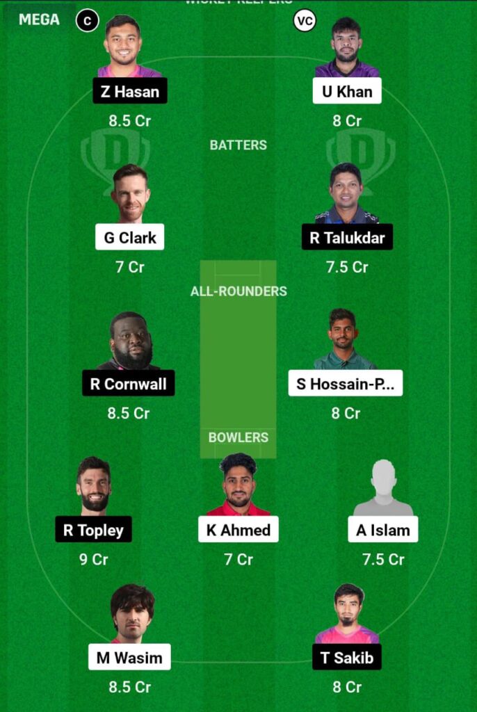 CHK VS SYL Dream11 Prediction Team 2 