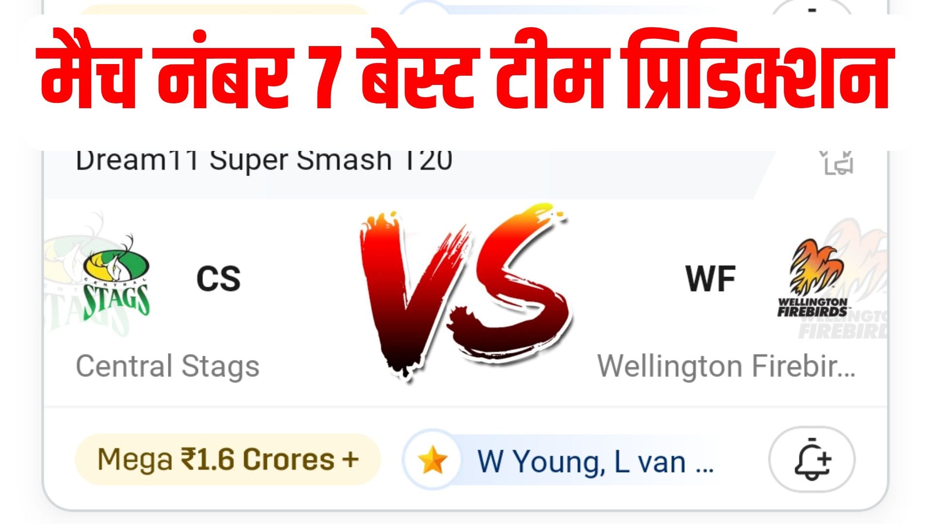 CS vs WF Dream11 Prediction in Hindi, Fantasy Cricket, Pitch Report, Dream11 Team, T20 Match, Dream11 Super Smash T20