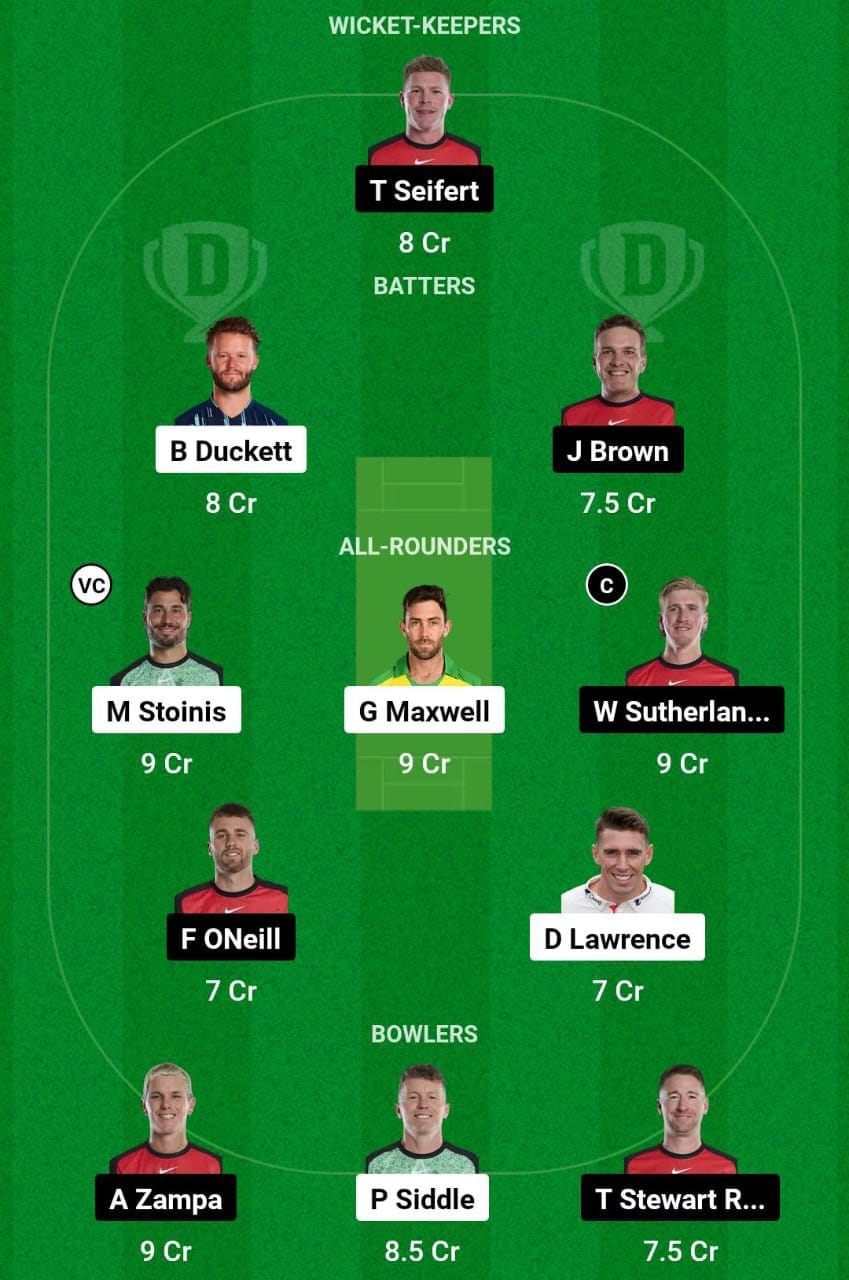 STA VS REN Dream11 Prediction Team