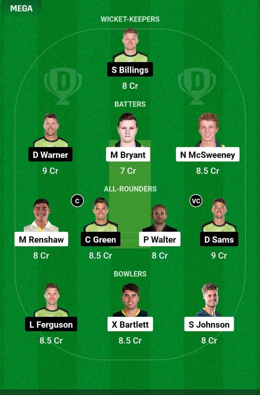 HEA VS THU Dream11 Prediction Team 2