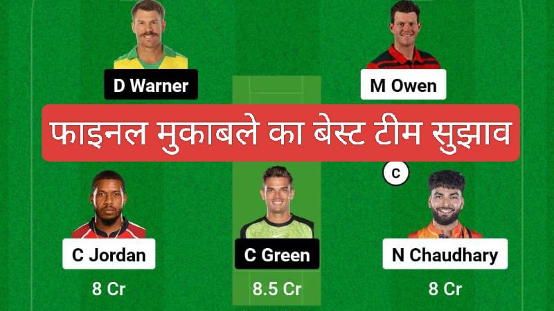 HUR VS THU Final Match Dream11  Prediction Hindi