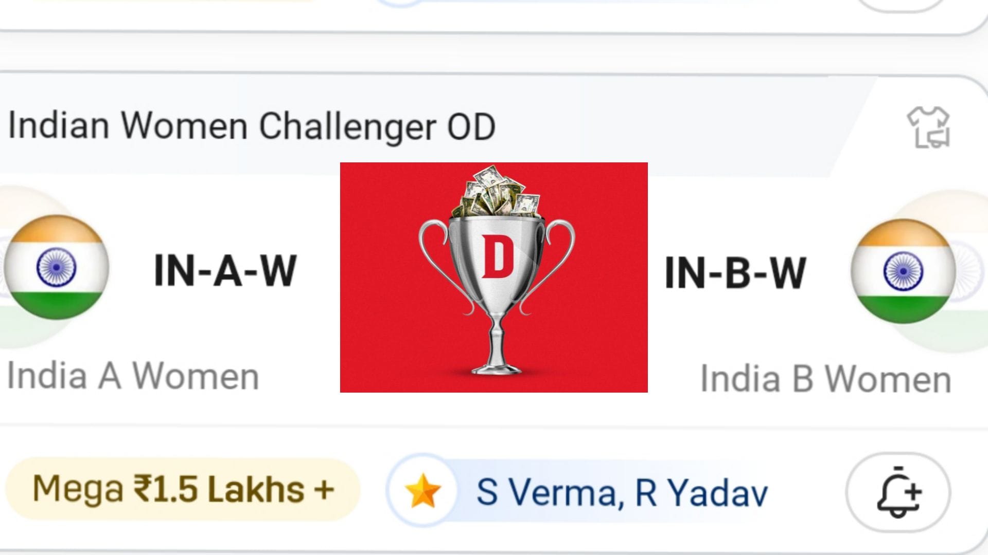 IN-A-W VS IN-B-W Dream11 Prediction Hindi