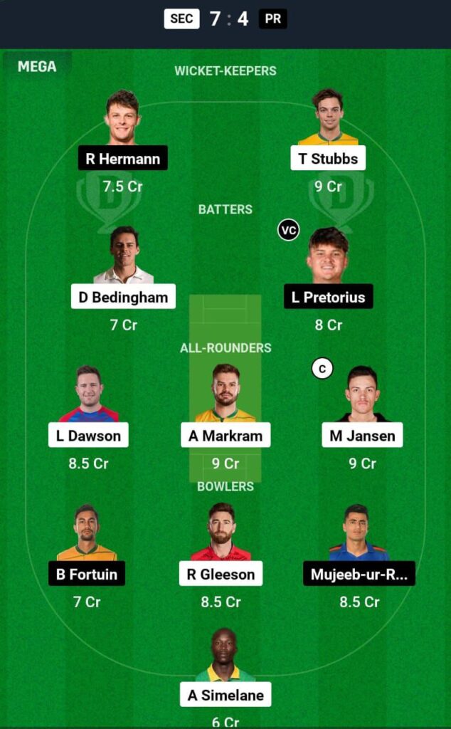 SEC VS PR  Dream11 Prediction Hindi - टीम सुझाव 