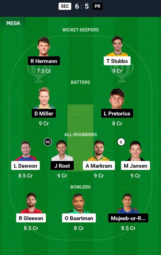 SEC VS PR  Dream11 Prediction Hindi - टीम सुझाव 2